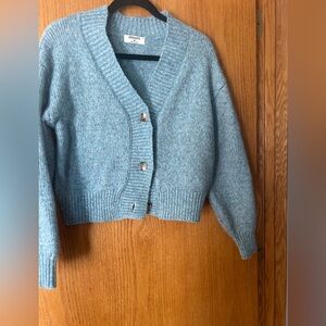 Zenana Outfitters Light Blue Cardigan Sweater